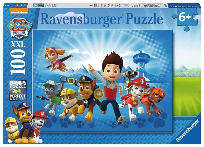 Ravensburger 10899 - Ryder und die Paw Patrol, 100 XXL Teile Puzzle