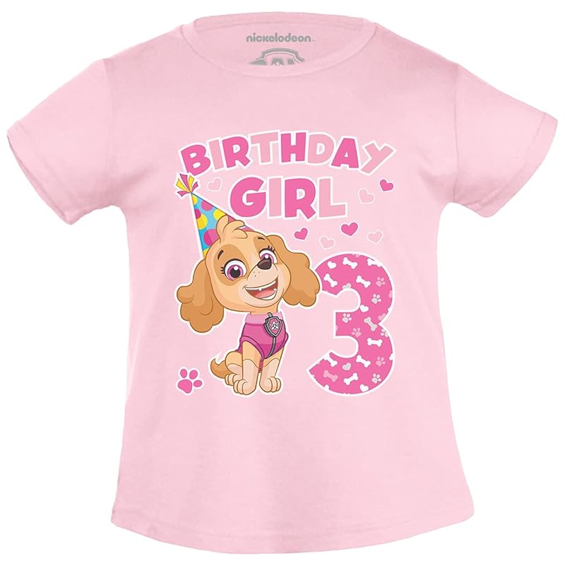 PAW PATROL - Skye Everest Birthday Girl 3 Jahre Geburtstag Mädchen T-Shirt