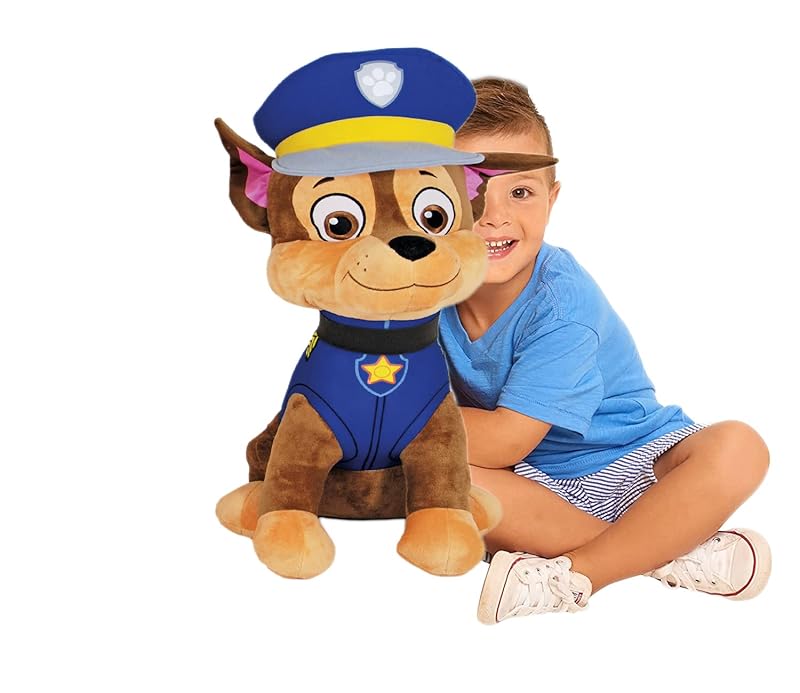 Paw Patrol XXL Plüschtier zur Auswahl Chase Polizei 60cm, Marshall Feuerwehr 60cm Plush … (Chase Polizei 60cm)